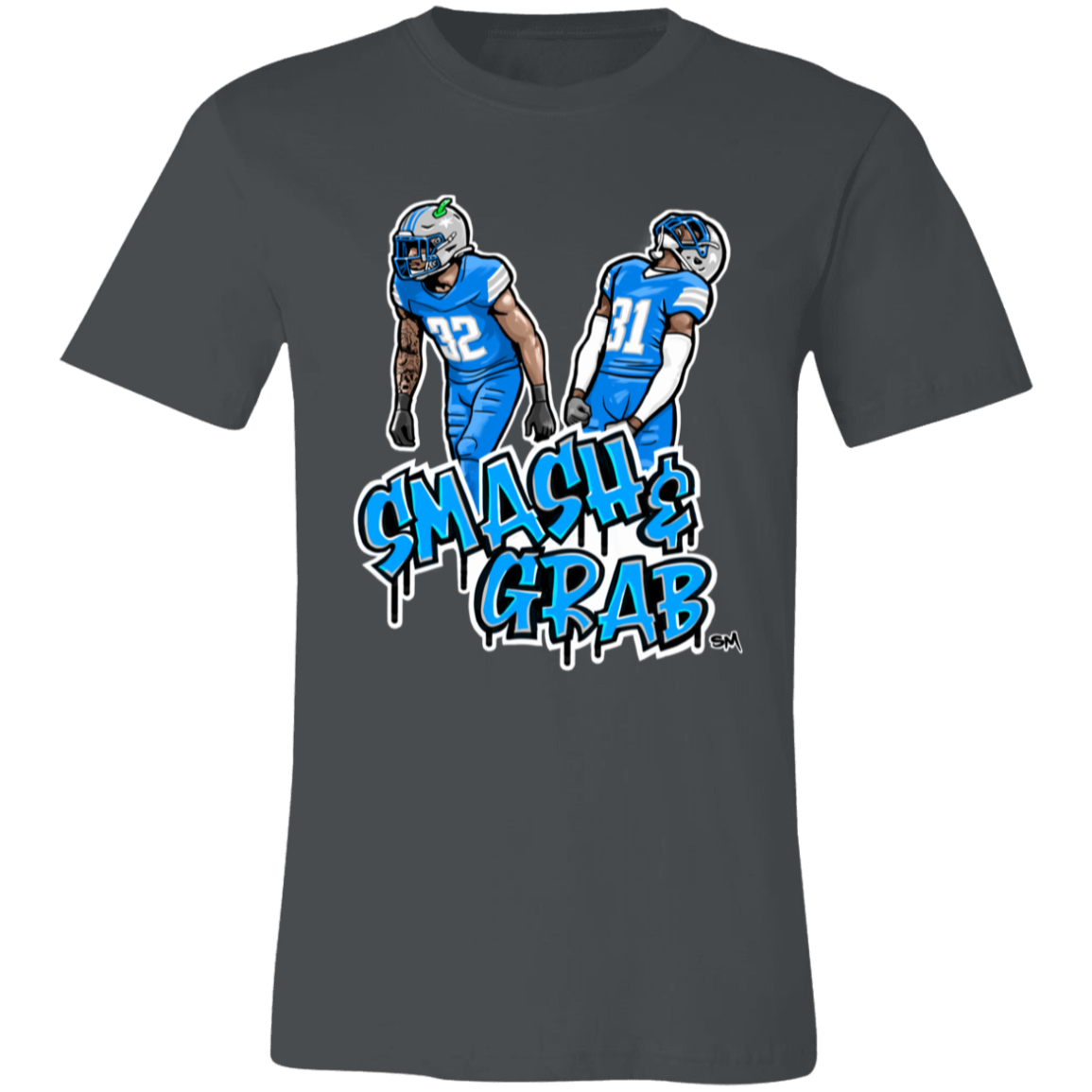 Smash & Grab Unisex T-Shirt with Blue Jersey