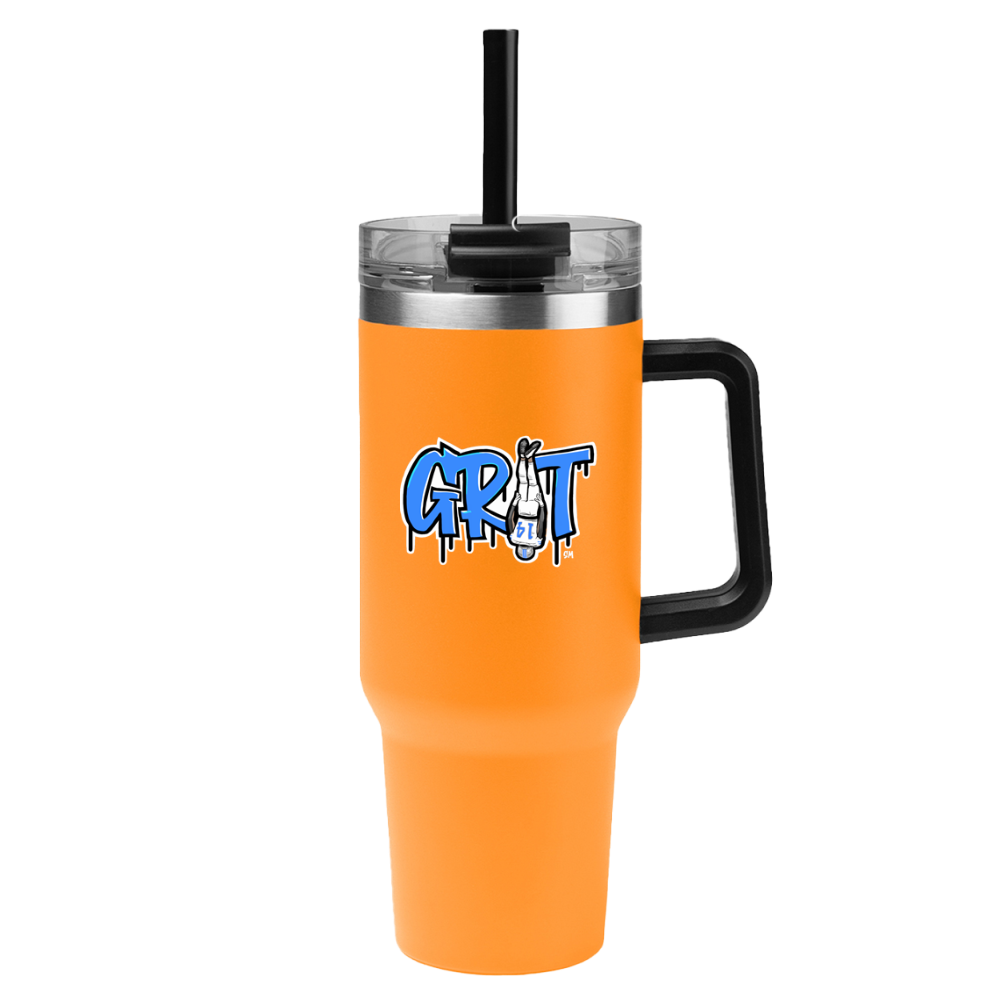 GRIT 40 oz Tumbler – White Jersey Edition