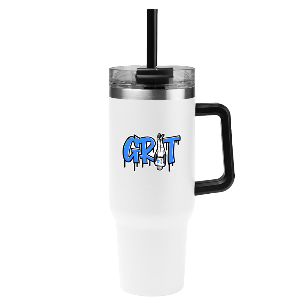 GRIT 40 oz Tumbler – White Jersey Edition