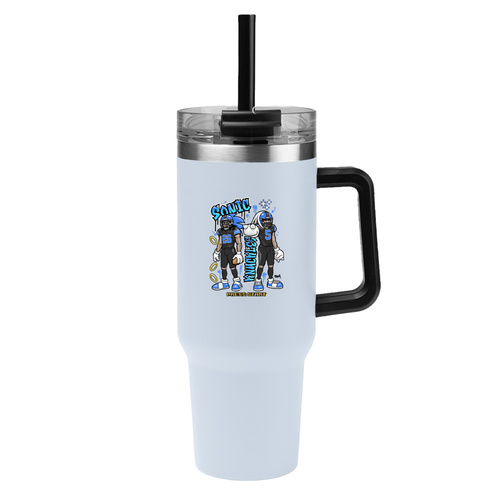 Sonic & Knuckles 40 oz Tumbler – Black Jersey Edition