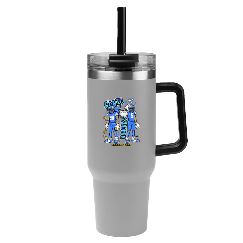 Sonic & Knuckles 40 oz Tumbler – Blue Jersey Edition