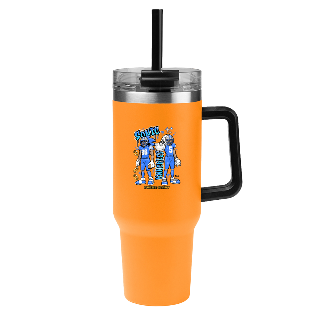 Sonic & Knuckles 40 oz Tumbler – Blue Jersey Edition