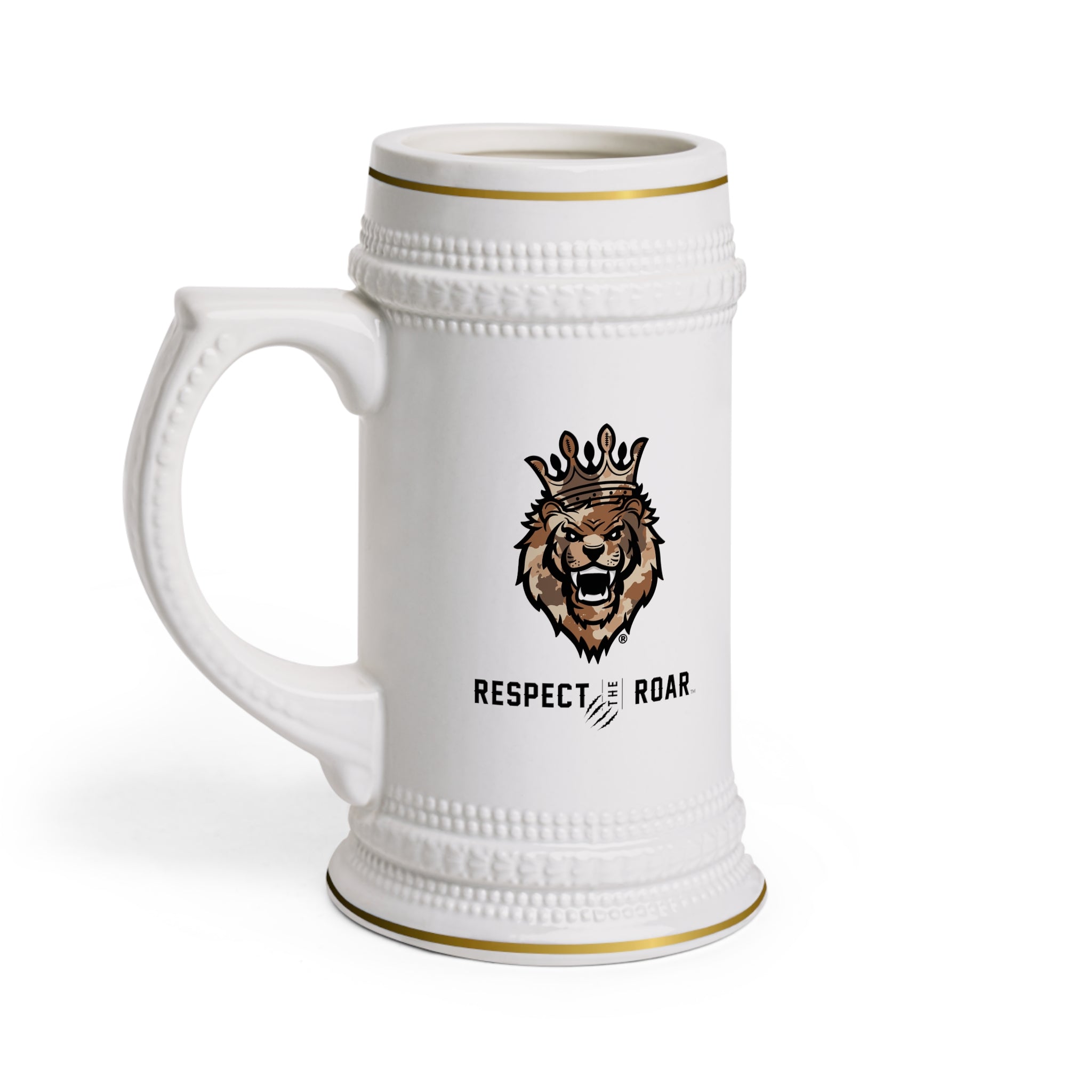 Set of 4 - Respect the Roar® Beer Steins (Brown)