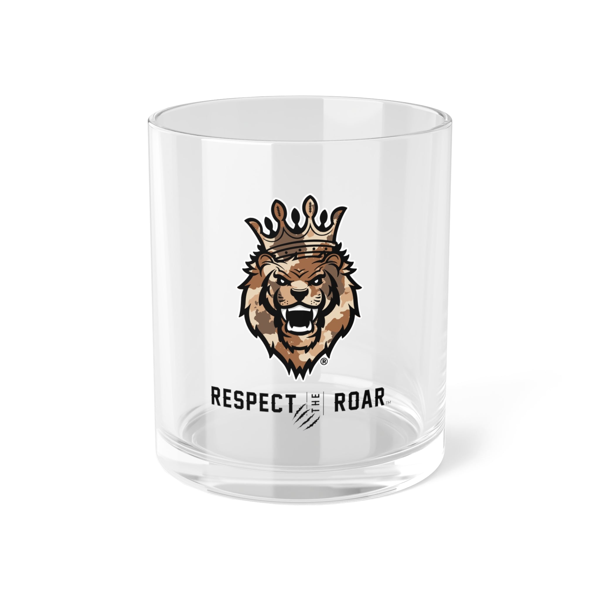Set of 4 - Respect the Roar® Bar Glasses (Brown)