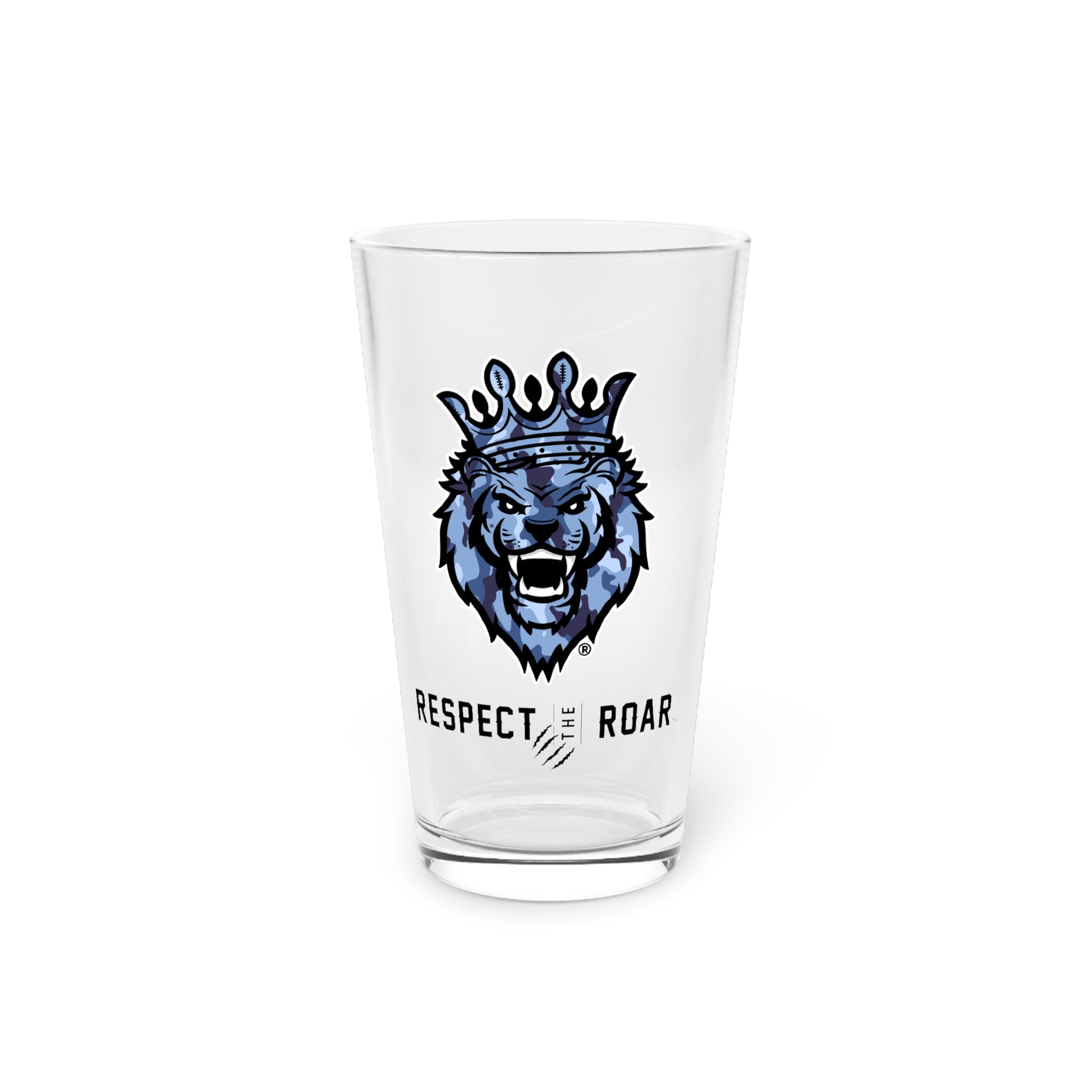 Set of 4 - Respect the Roar® Pint Glasses (Blue)