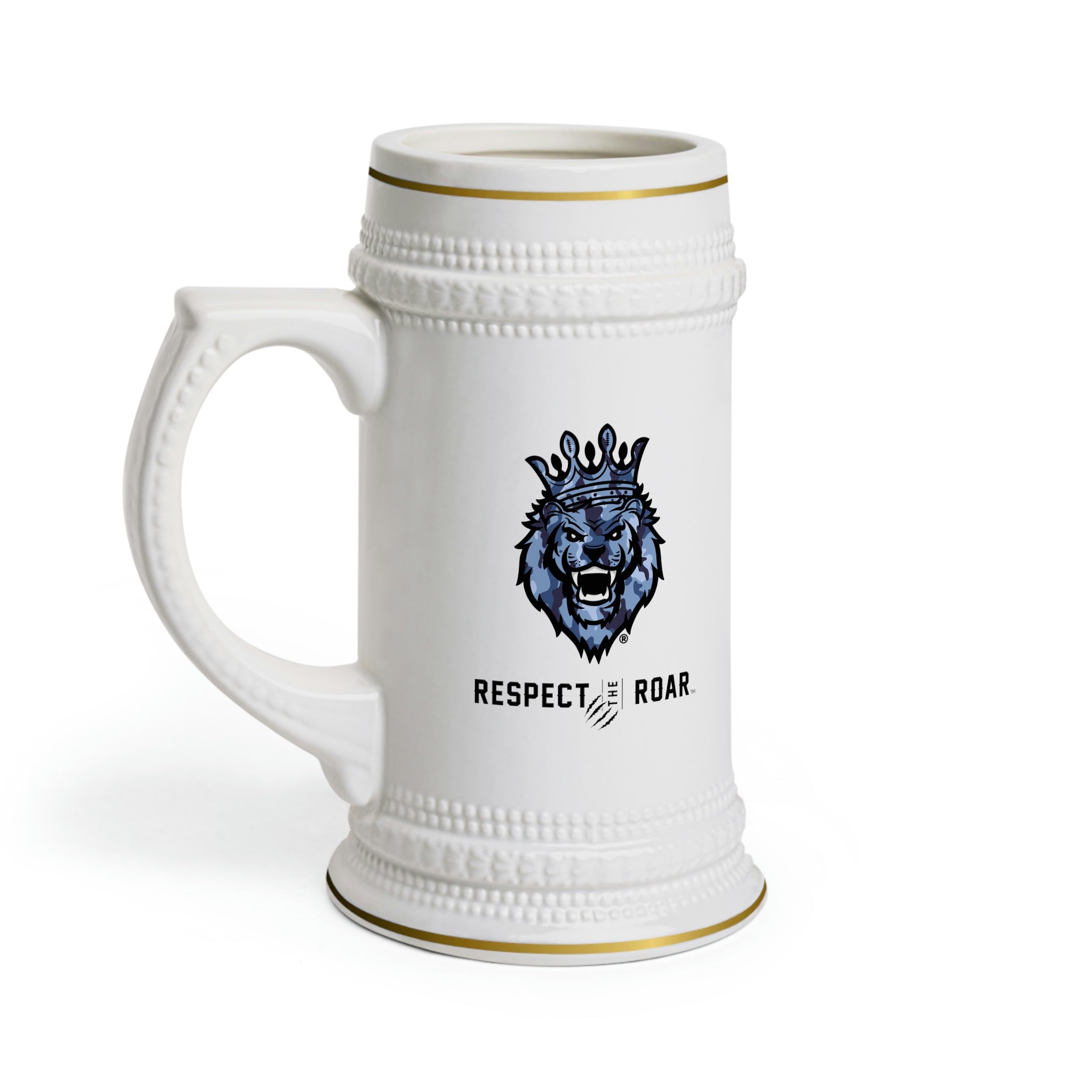 Respect the Roar® Beer Stein Mug (Blue)