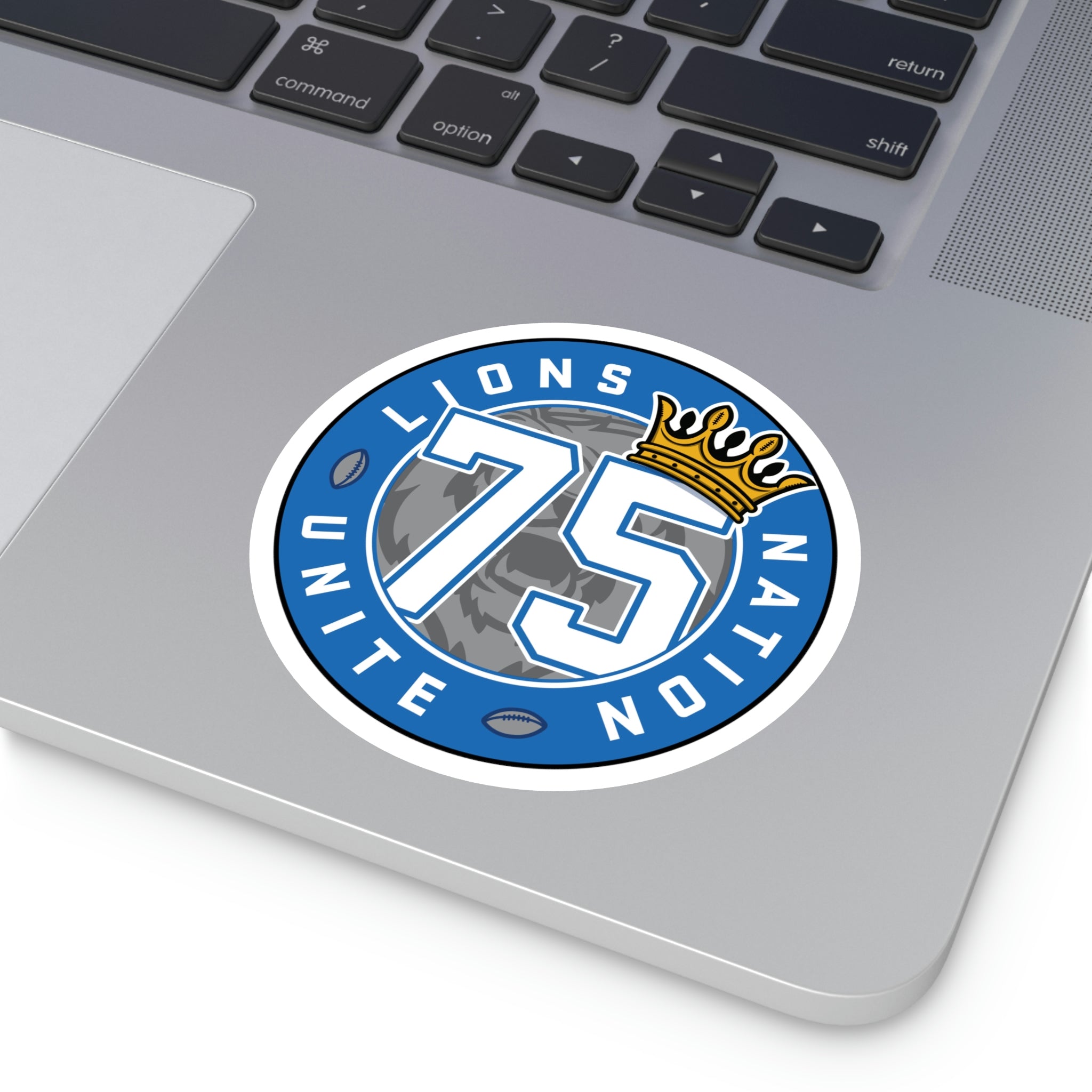 No. 75 Lions Nation Unite® Round Stickers, Indoor\Outdoor