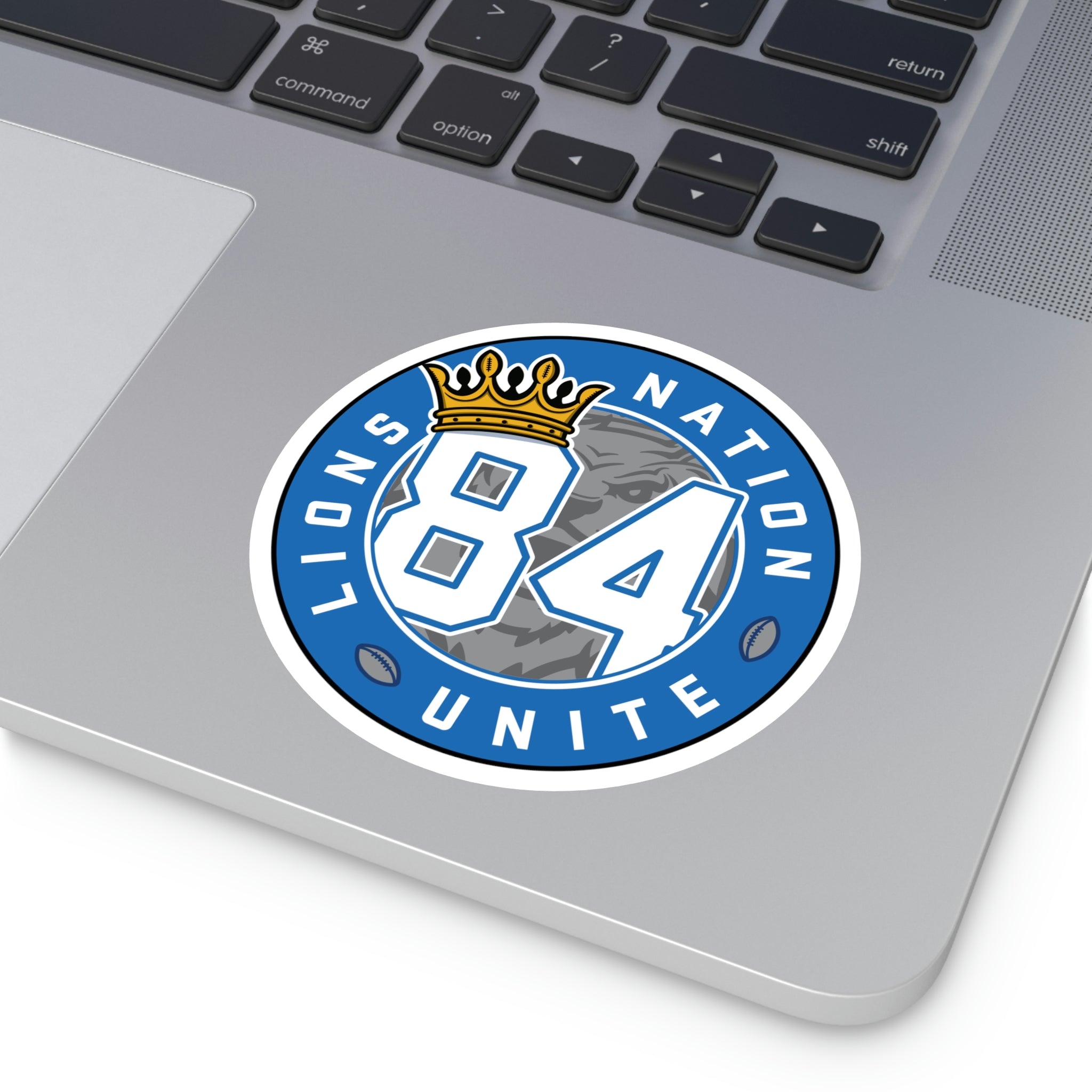 No. 84 Lions Nation Unite® Round Stickers, Indoor\Outdoor