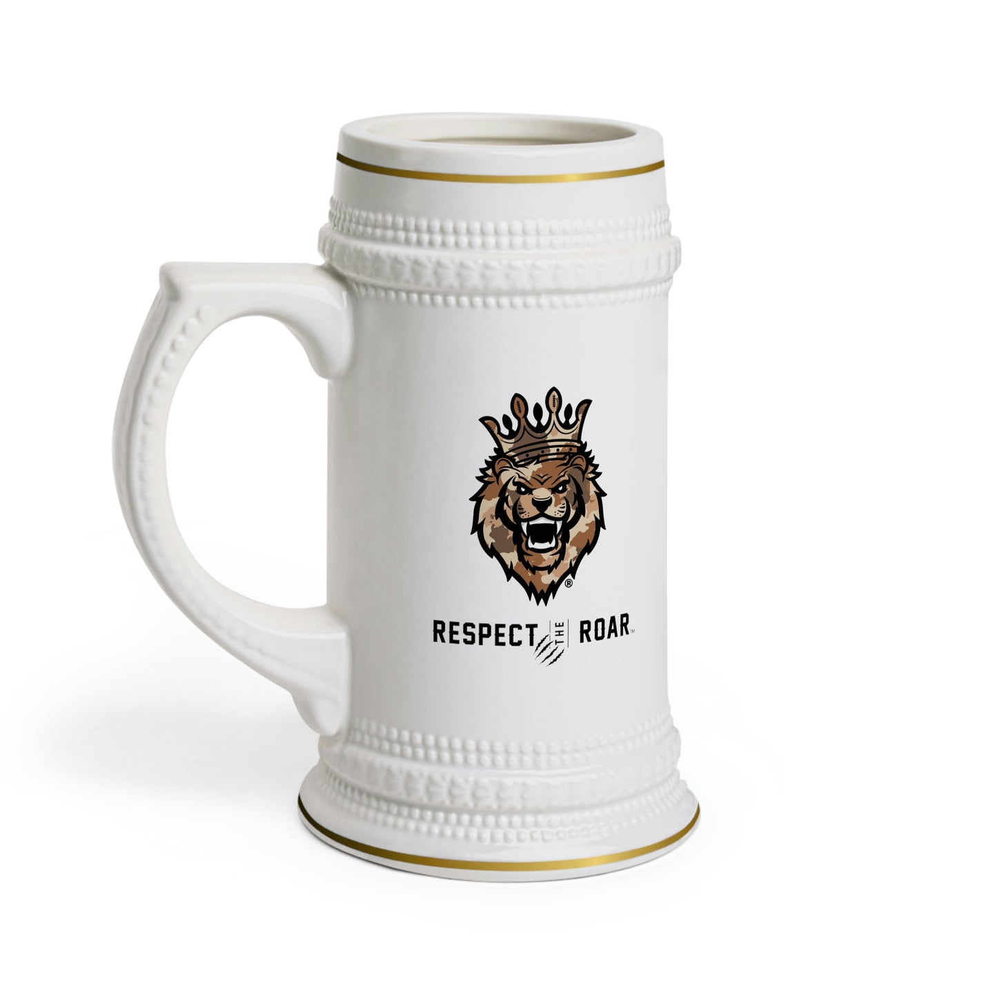 Respect The Roar (Brown) - Beer Stein Mug