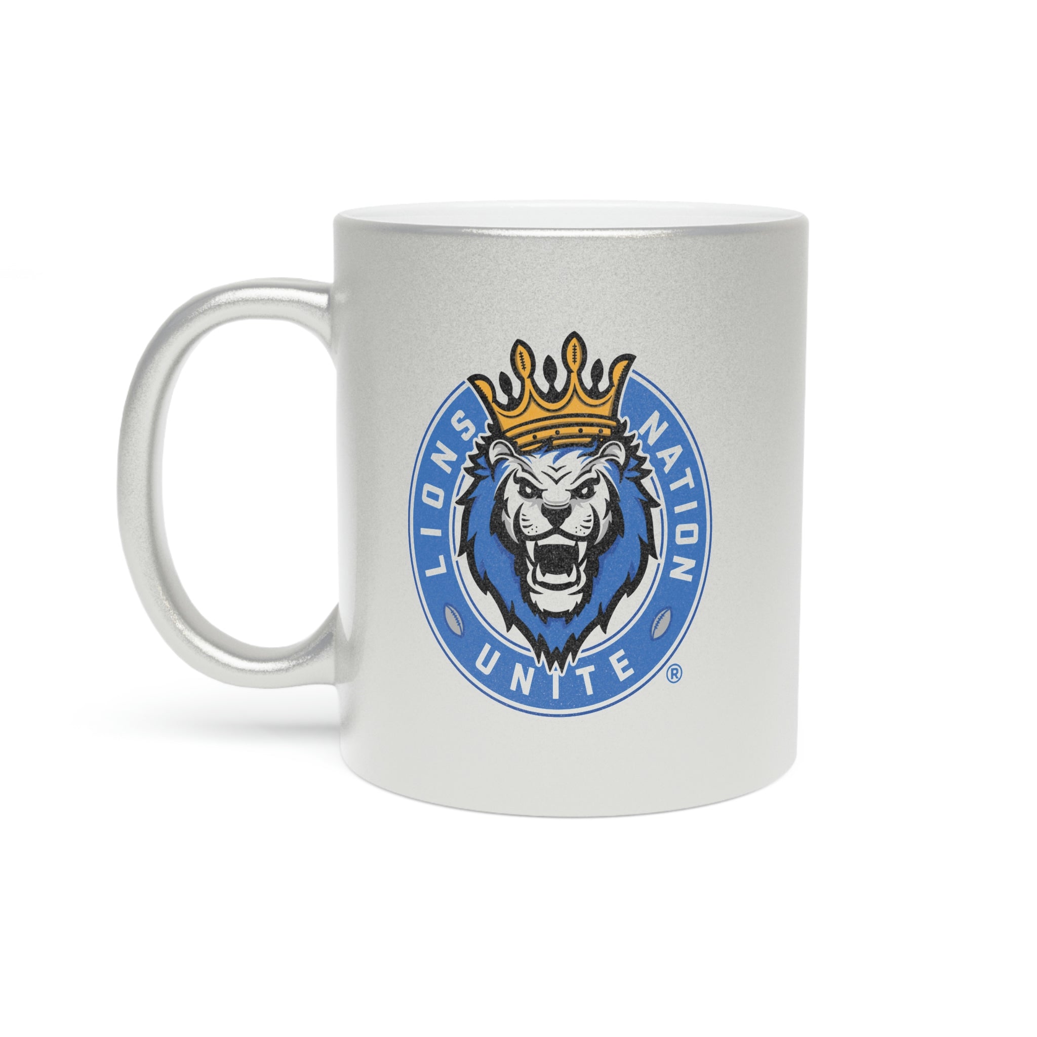 Lions Nation Unite® Metallic Mug (Silver\Gold)