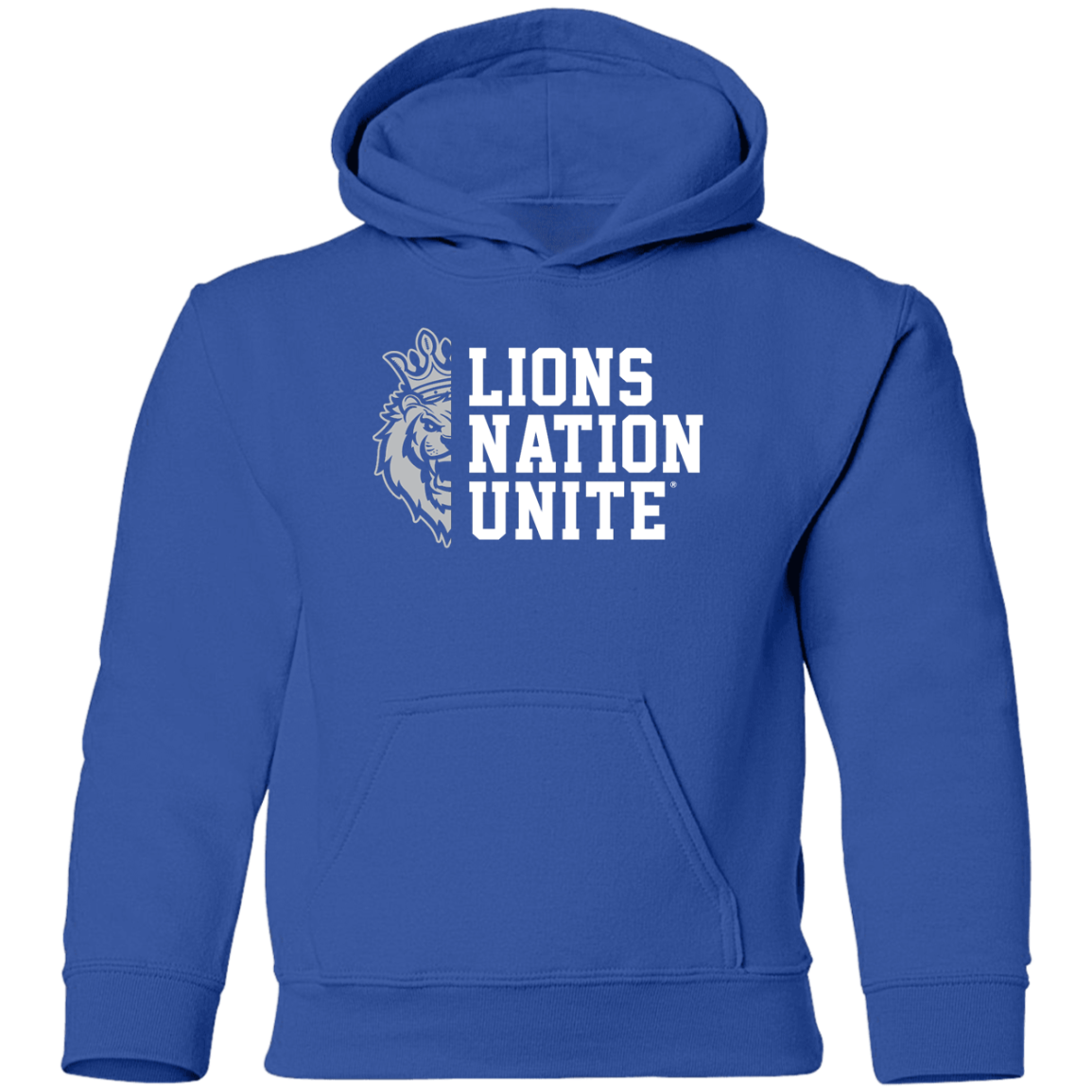 Lions Nation Unite - G185B Youth Pullover Hoodie