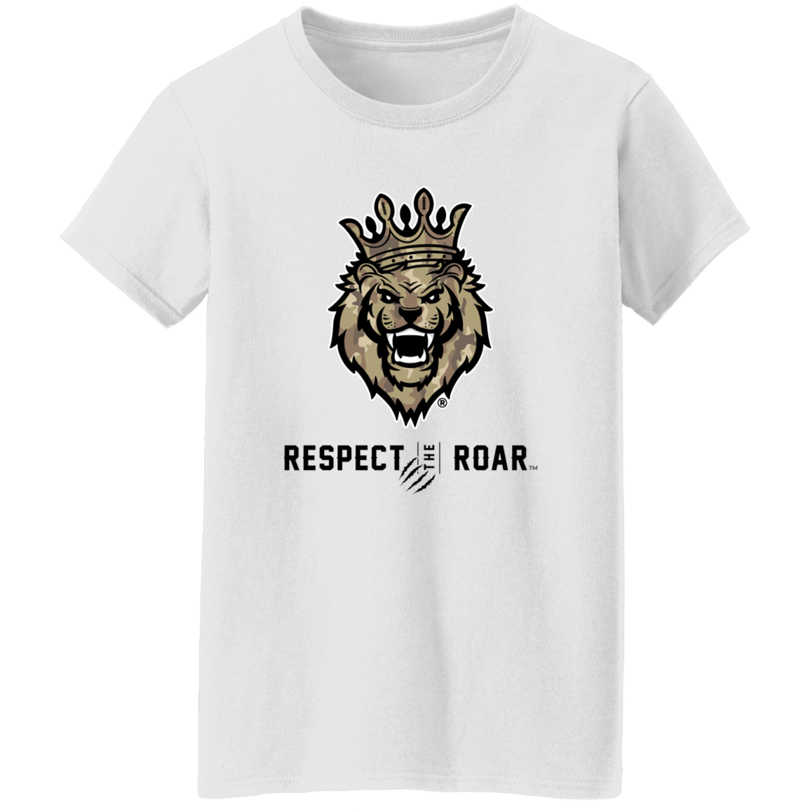 Respect The Roar® (Tan) Ladies' T-Shirt