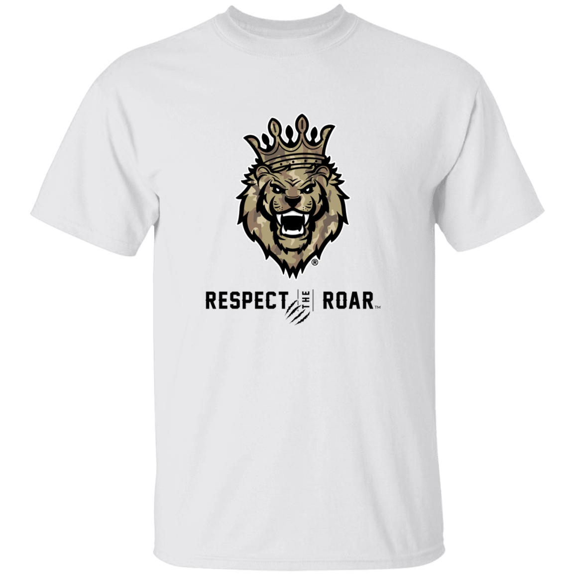 Respect The Roar (Tan) - G500B Youth 5.3 oz 100% Cotton T-Shirt