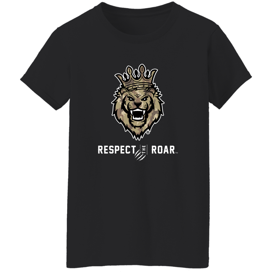 Respect The Roar (Tan) - G500L Ladies' 5.3 oz. T-Shirt