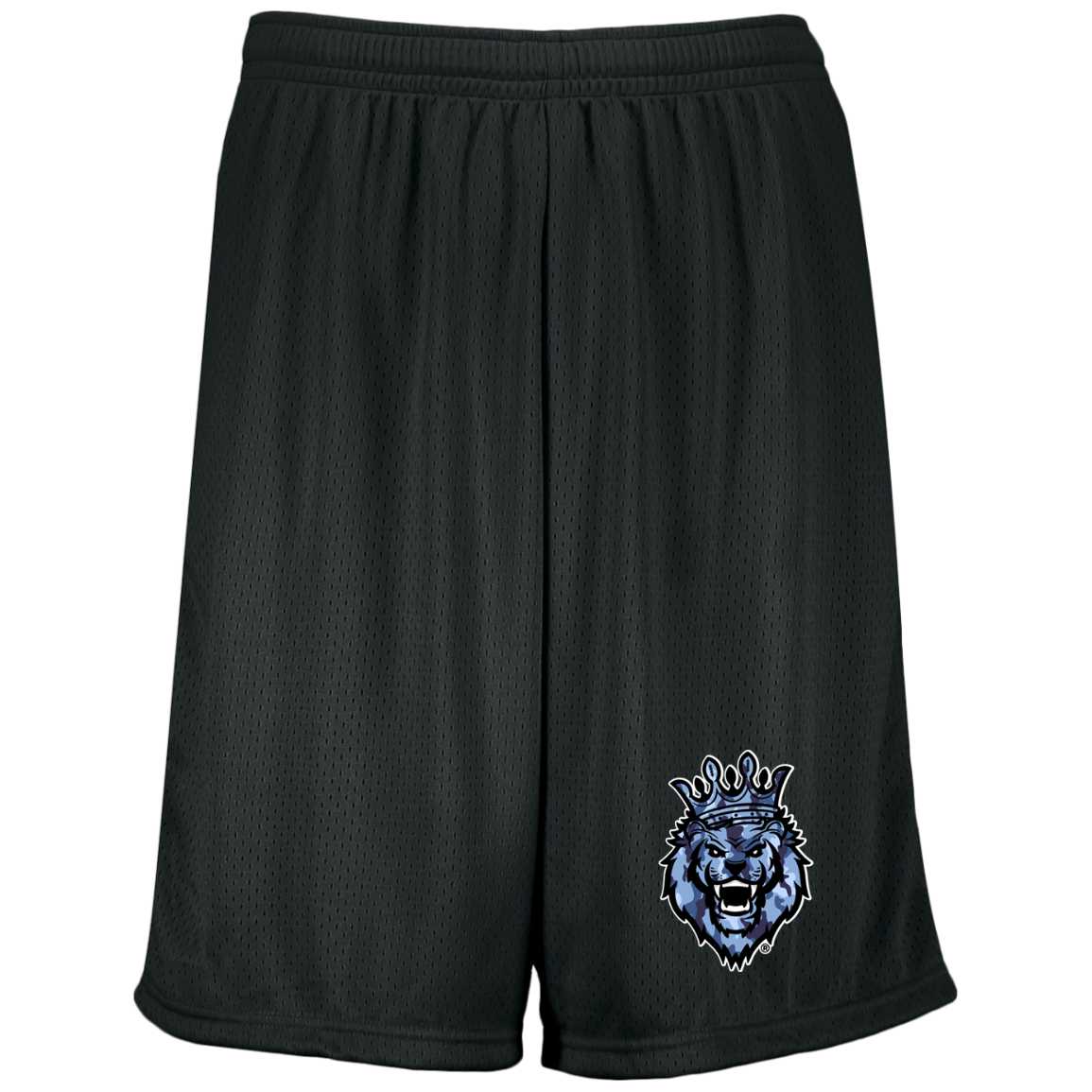 Respect The Roar® Blue Men's 9 inch Inseam Mesh Shorts