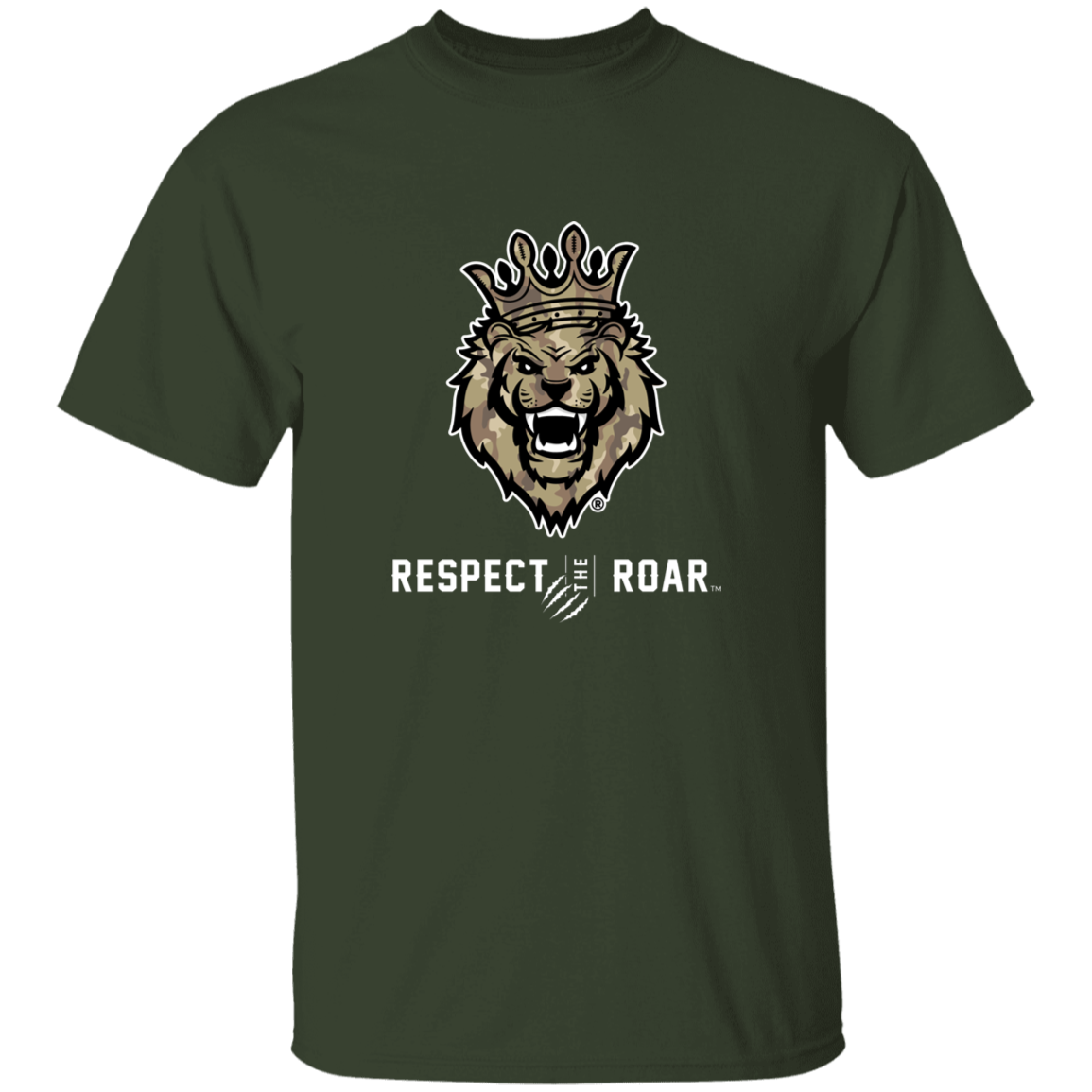 Respect The Roar (Tan) - G500B Youth 5.3 oz 100% Cotton T-Shirt