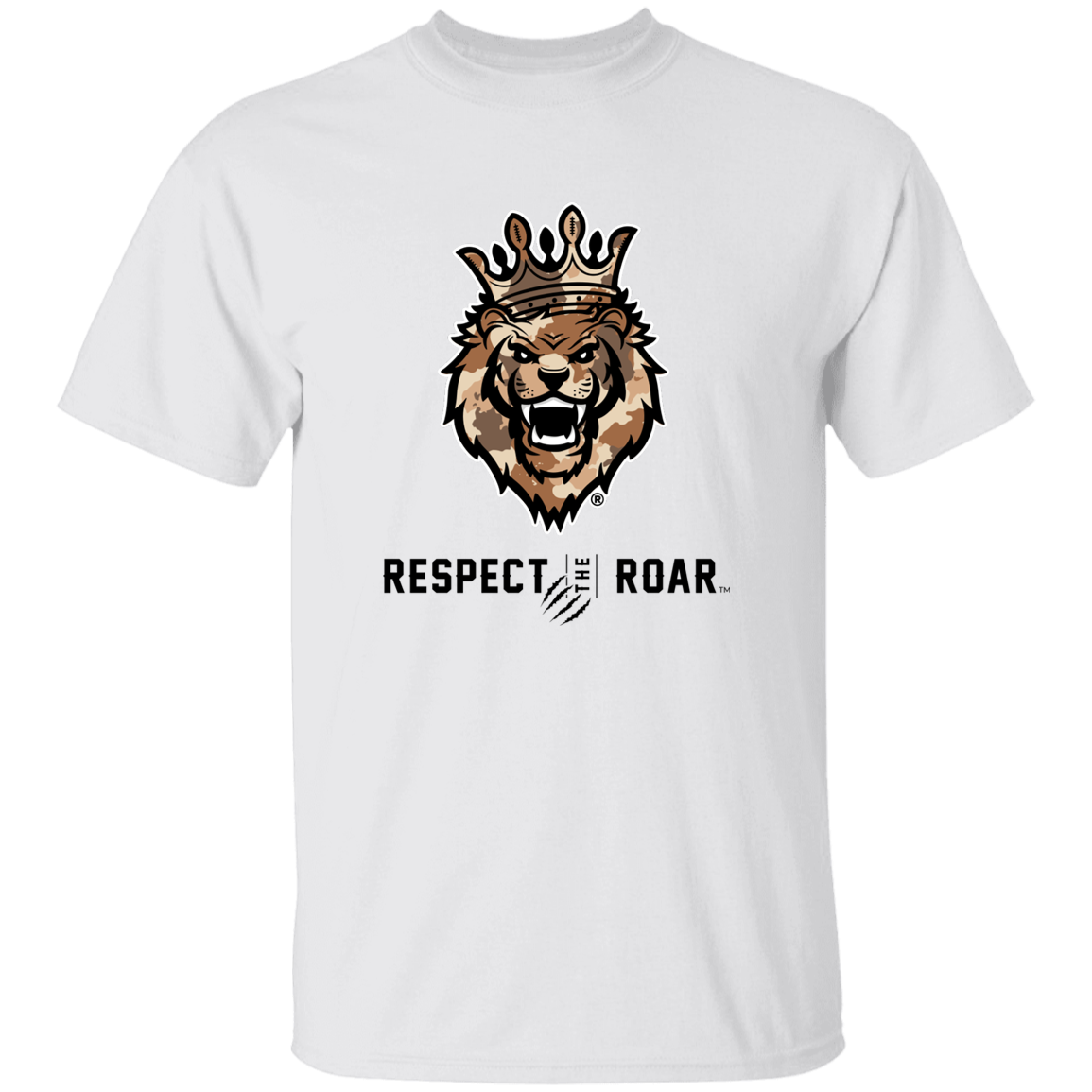Respect The Roar (Brown) - G500B Youth 5.3 oz 100% Cotton T-Shirt