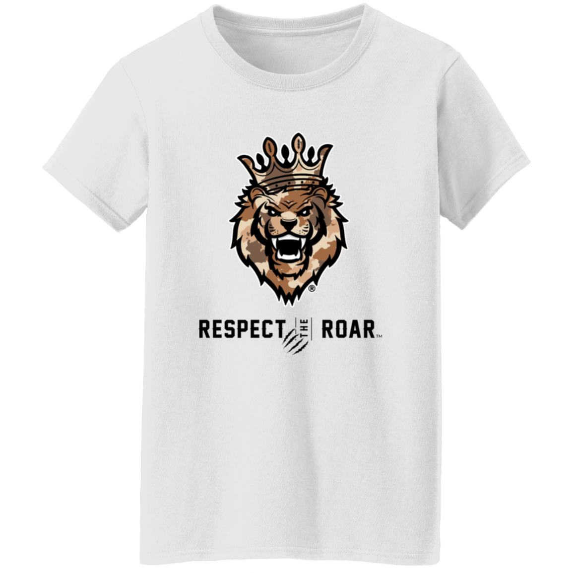 Respect The Roar® Brown Ladies' T-Shirt