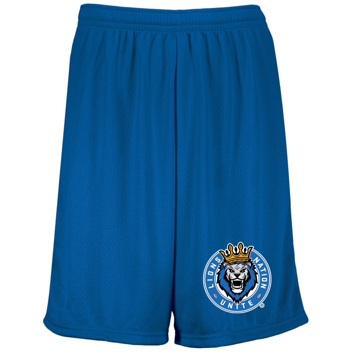 Lions Nation Unite® Men's 9-inch Inseam Mesh Shorts
