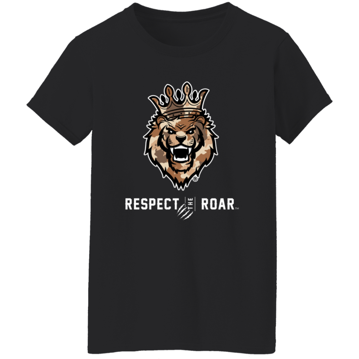 Respect The Roar® Brown Ladies' T-Shirt