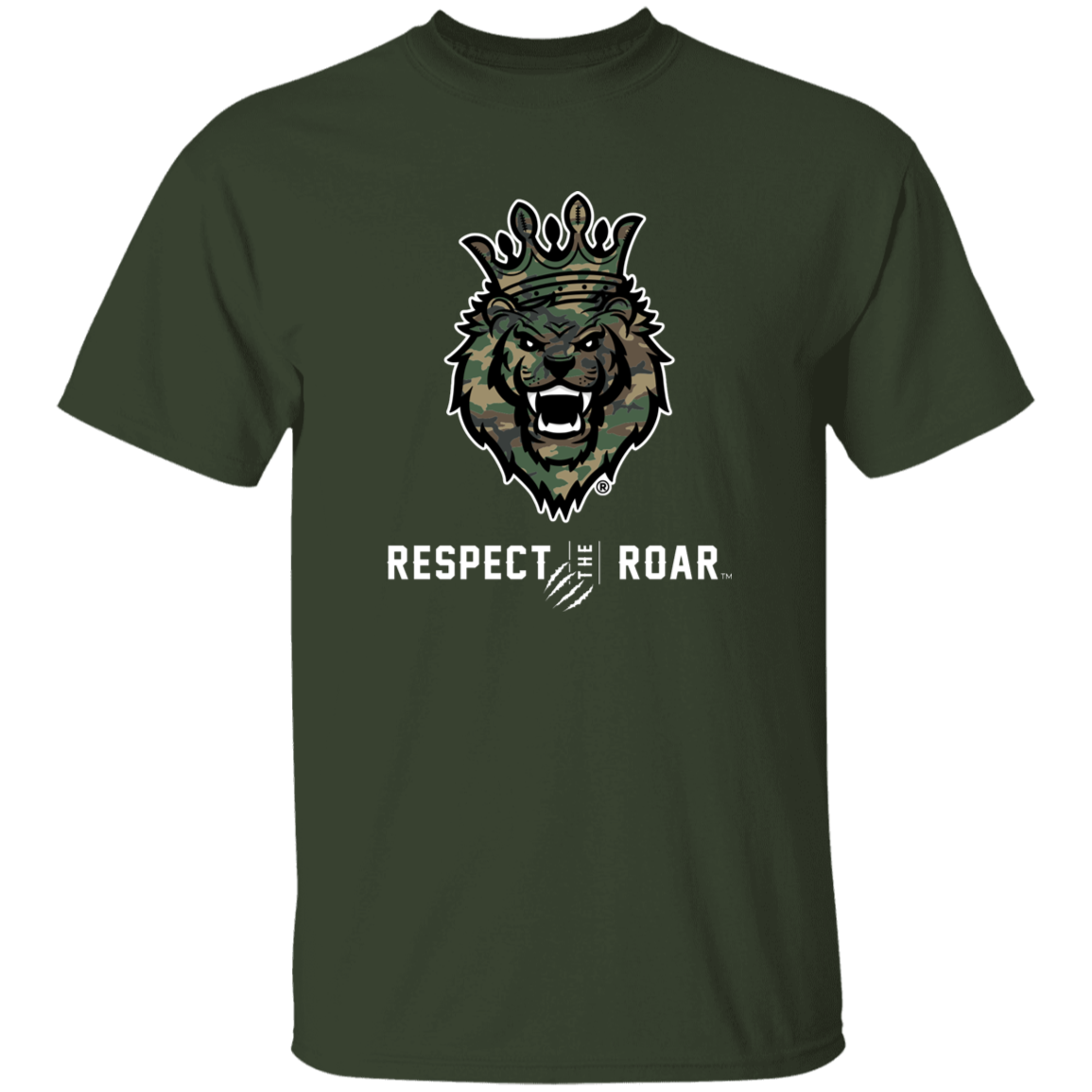 Respect The Roar (Green) - G500 5.3 oz. T-Shirt