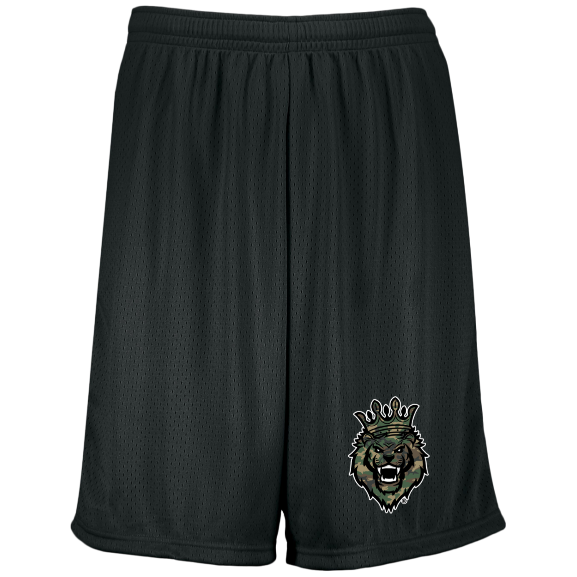 Respect The Roar (Green) - 1844 Moisture-Wicking 9 inch Inseam Mesh Shorts