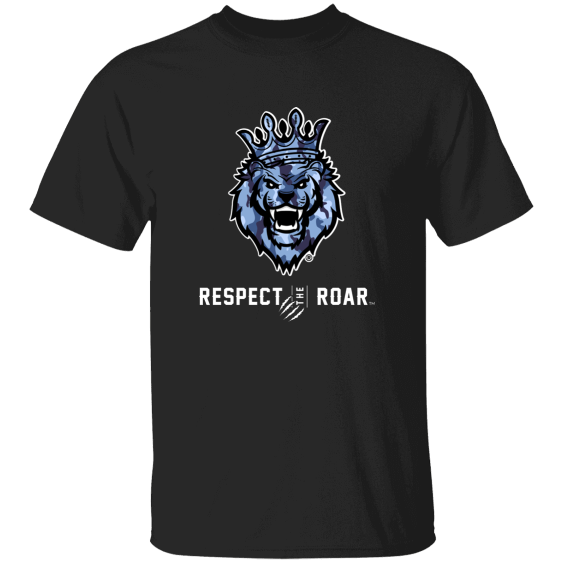 Respect The Roar (Blue) - G500B Youth 5.3 oz 100% Cotton T-Shirt