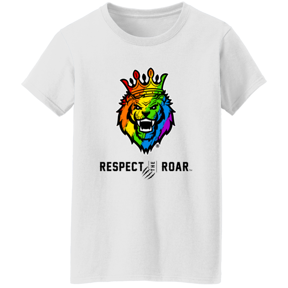 Respect The Roar (Pride) - G500L Ladies' 5.3 oz. T-Shirt