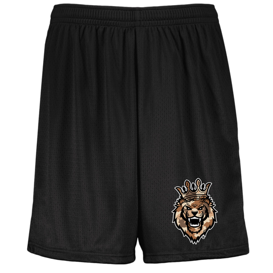 Respect The Roar (Brown) - 1851 Youth Moisture-Wicking Mesh Shorts