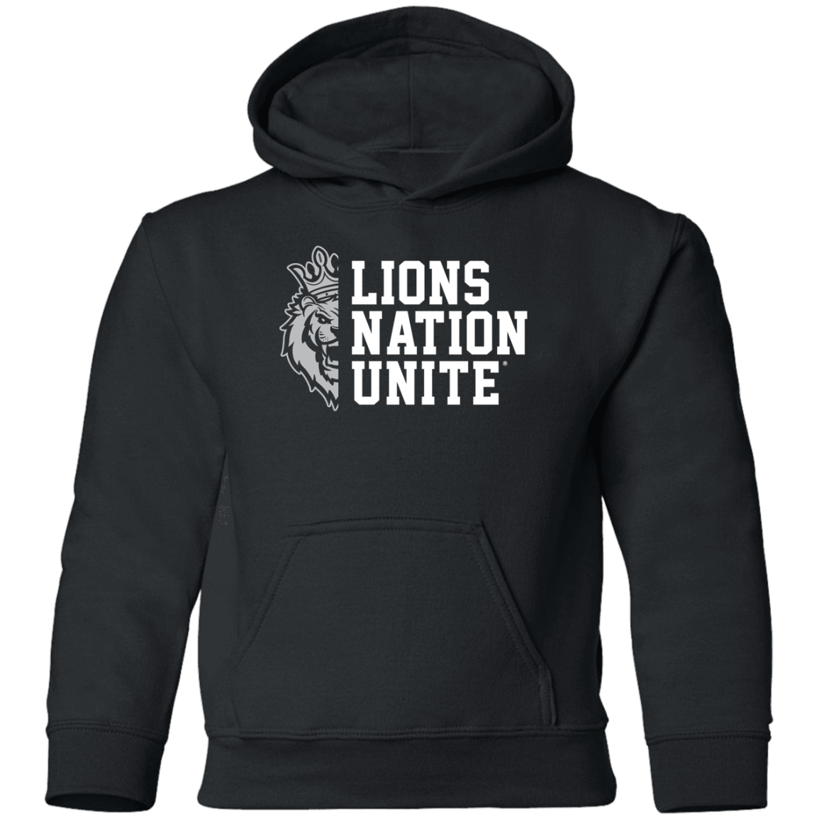 Lions Nation Unite - G185B Youth Pullover Hoodie