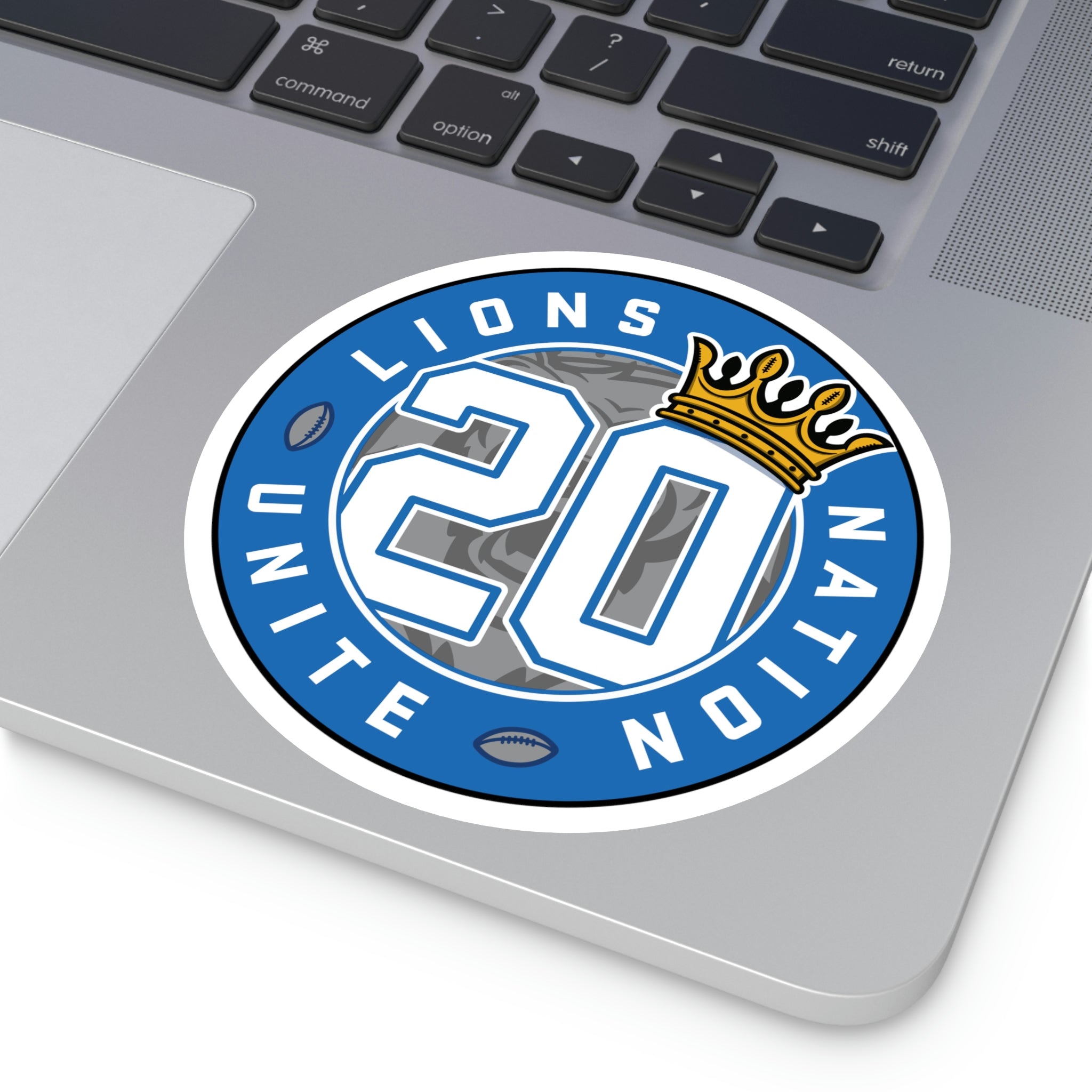 No. 20 Lions Nation Unite® Round Stickers, Indoor\Outdoor